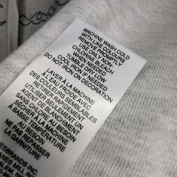 NWT CHAMPION Light Grey Hoodie Size Large - Picture 7 of 7